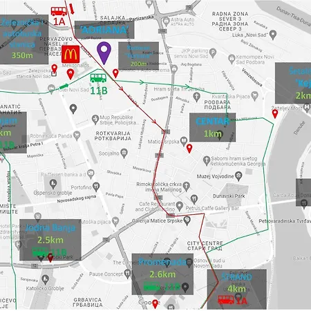 64 - Besplatan Javni Parking Апартаменты *